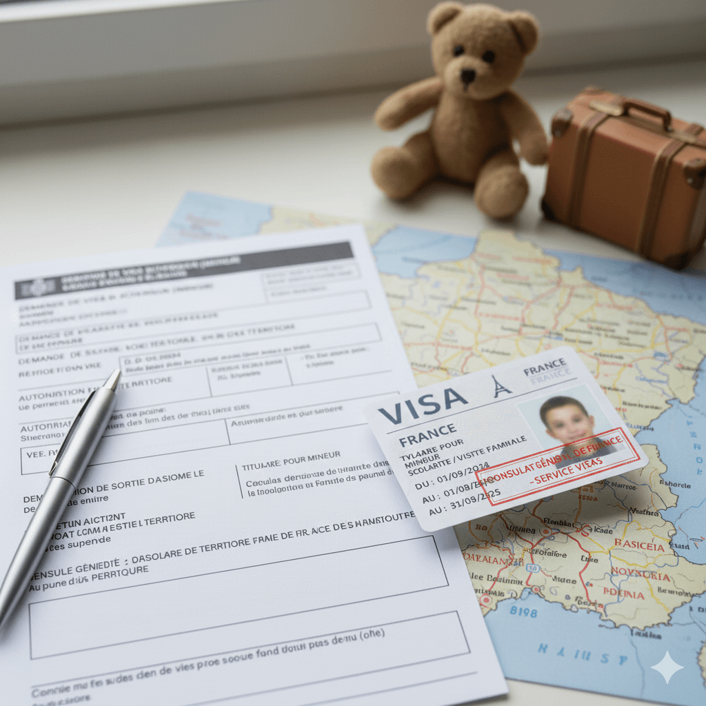 Visto para menor de idade na frança
